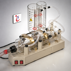 Destilador de Agua Automático de Doble Destilación, de Vidrio Borosilicato, para Uso Médico e Investigación - Product Image 3
