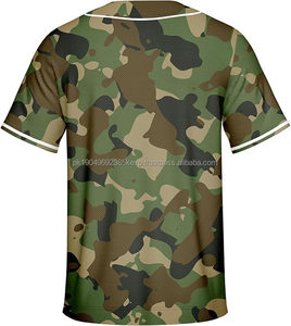 เสื้อเบสบอลผ้าโพลีเอสเตอร์สำหรับผู้ชายเสื้อกีฬาเสื้อยืดแขนสั้นติดกระดุมแบบลำลองพื้นสีทึบพิมพ์ลาย S-2XL 100% - Product Image 2