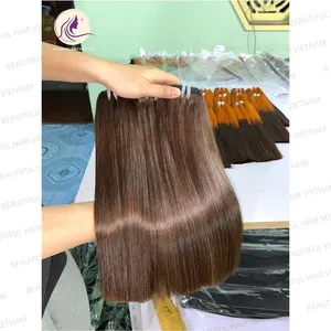 Precio al por mayor, la mejor peluca vietnamita de encaje completo de cabello donante crudo recto de hueso sedoso, pelucas de extensiones de cabello humano de encaje completo, gorro de peluca