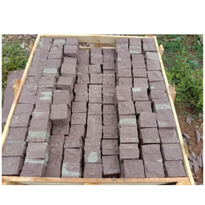 Cubes de pavés en pierre naturelle de grès brun Kandla haute résistance pour allée, jardin, patio - Product Image 2