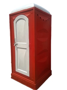 Toilette portable à montage rapide et économique, écologique, en acier bleu et PVC, conteneur 3x3.5x7, pour usage professionnel - Product Image 1