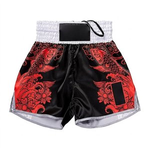 Pantalones Cortos de Muay Thai Personalizados con Estampado de Dragón, para Hombre y Mujer, para Kickboxing, 100% Poliéster, Ajuste Holgado, Transpirables, para Gimnasio, Fitness y Entrenamiento - Product Image 1