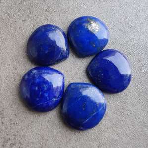 Lapislázuli Natural en Forma de Corazón, Cabujón con Reverso Plano, Calibrado, Gema Suelta para Joyería, Piedra de Cristal Curativa - Product Image 6