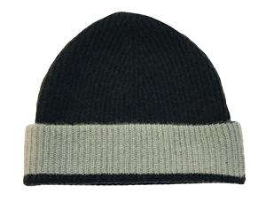 100% Cashmere Men's Luxurious Winter Warm <b>Beanies</b> Multi-Wear Fitted Border Folded Rib Pattern Hand Knitted Customizable Size - Product Image 4