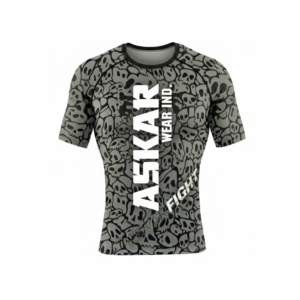 Camiseta de compresión para hombre, para gimnasio, BJJ, grappling, entrenamiento, alta elasticidad, absorción de humedad, equipo superior - Product Image 1
