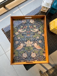 Handmade Polished Large <b>Rustic</b> Wooden Serving Tray with Customized Shape Eco-Friendly for Food Drinks Home Decorative Display - Product Image 3