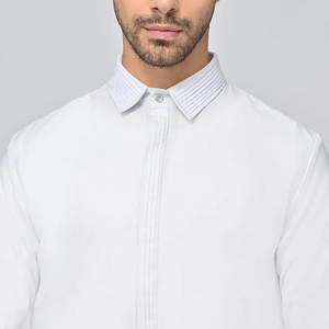 Túnica islámica informal para hombre, moderna, 100% poliéster, de alta calidad, oscura, transpirable, holgada, larga hasta el suelo. - Product Image 6