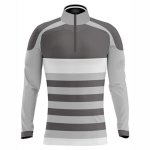 Veste Coach Homme Personnalisée 1/4 Zip Patchwork Polyester Coton Légère Coupe-Vent Sports de Plein Air Décontractée Streetwear - Product Image 5