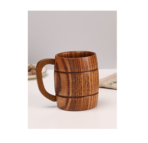 Mug à café en bois fait main, tasse en bois massif, finition naturelle, design rustique, mug écologique pour un usage quotidien - Product Image 3