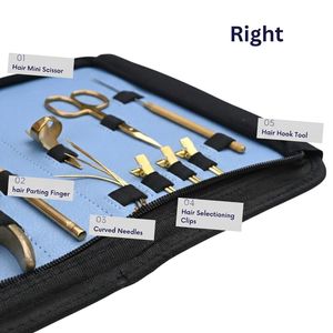 <b>Hair</b> Extension Pliers Set 3 Hole Micro Beads <b>Crimper</b> Beads Removal Tape-In Tool Tail Comb Styling Kit Stainless Steel Commercial - Product Image 3