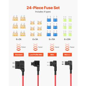 Porte-fusible à lame ATO ATC ATM 12V, 24 pièces, pour voiture, fusible de haute qualité - Product Image 2