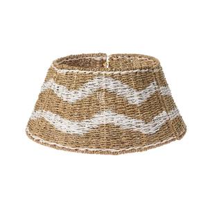 Grande jupe de sapin de Noël décorative, panier de sapin de Noël pour les fêtes, support stable en jacinthe d'eau pour sapin de Noël - Product Image 4