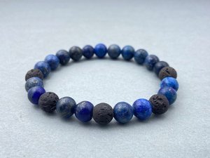 Opal Beaded 14K Gold Plated <b>Stretch</b> Bracelet for Women & Men-Yoga Meditation Gift - Product Image 1