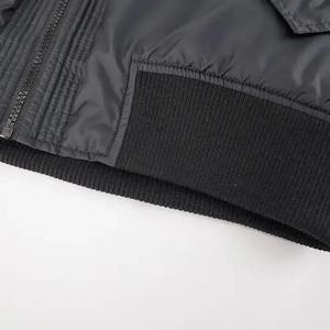 Blouson Bomber Homme en Gros avec Patch Lettre B, Veste de Pilote Décontractée, Coupe-Vent Streetwear, Manteau d'Hiver pour Homme - Product Image 5