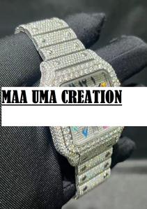 luxury <b>watch</b> VVS Moissanite Diamond Business <b>Watch</b> Stainless Analog Dial Display Automatic Movement - Product Image 4