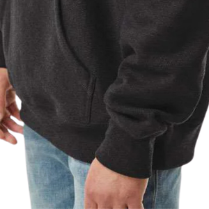 Sudadera con Capucha para Hombre, Tejido Grueso con Textura Cruzada, Color Gris Carbón Jaspeado, Forro Polar Premium, Duradera, Cálida, Estilo Casual Urbano - Product Image 6