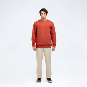 Sudadera de Hombre con Logotipo Personalizado, Estilo Burnt Craft, Tela de Rizo Premium, Sudadera Negra Lisa de Moda, Sudadera de Alta Calidad - Product Image 3