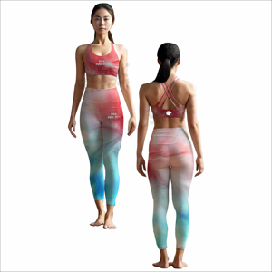 Ensemble legging de yoga hautement élastique et soutien-gorge de sport assorti pour femmes, ensemble de fitness et de yoga pour femmes - Product Image 4