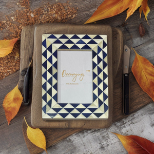 Cadre photo rectangulaire en mosaïque de coquillages fait main Decoryug, décoration moderne pour la maison, cadre photo rectangulaire en corne - Product Image 6