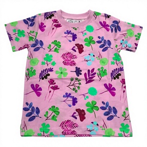 Venta directa de fábrica Tirupur 100% algodón orgánico de punto transpirable ecológico verano Pantalones para niños conjunto diseño personalizado en línea - Product Image 1