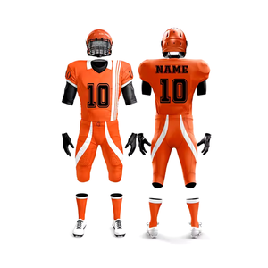 Uniformes de football américain élégants et entièrement personnalisables, sublimés avec broderie du nom et du numéro, maillots imprimés respirants - Product Image 1