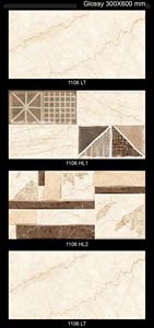 Azulejos de Porcelana Cerámica Vistaar para Interiores, Acabado Rústico Vintage Brillante, Diseño Floral, 300x600mm, Resistentes al Ácido - Product Image 6