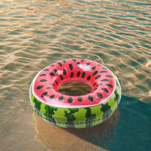 Özel Logo yaz PVC şişme plaj partisi meyve yüzme yüzükler çocuklar ve yetişkinler için bir Bite havuzu şişme bot - Product Image 2