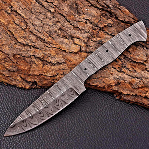 Cuchillo de Cocina de Acero de Damasco Hecho a Mano, Hoja en Bruto para Fabricación DIY, Componente para Fabricantes, Proveedor Mayorista - Product Image 6