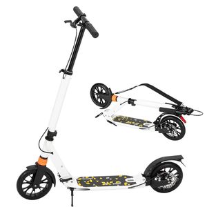 Monopattino Regolabile e Pieghevole per Bambini, Design a 2 Ruote, Bianco - Product Image 2
