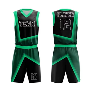 Ensemble de maillots de basket-ball personnalisés de qualité supérieure en gros, 100 % polyester, uniformes de basket-ball pour hommes et femmes - Product Image 1