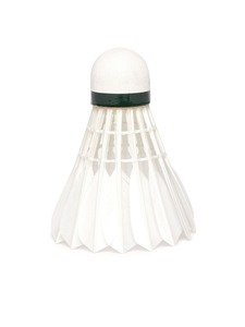 ลูกแบดมินตันขนห่านมาตรฐาน หัวคอร์ก PU ทนทาน สำหรับฝึกซ้อม สีขาว - Product Image 2