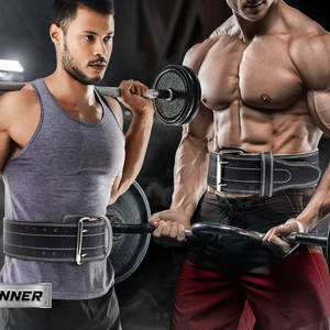 Ceinture de musculation en cuir de vachette fabriquée sur mesure avec boucle à levier - Product Image 5