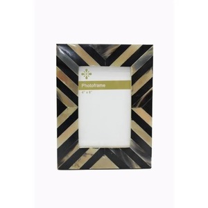 Natural Buffalo Horn Foldable Handmade Eco-Friendly Durable Rectangle Tabletop Rustic Vertical Photo <b>Frame</b> - Product Image 2