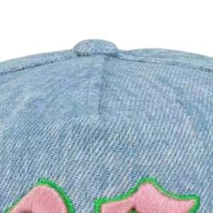 AKA <b>Light</b> Denim 1908 Snapback <b>Hat</b> <b>Light</b> Blue Denim Color Embroidered Adjustable Baseball Cap Unisex Casual Fashion - Product Image 2