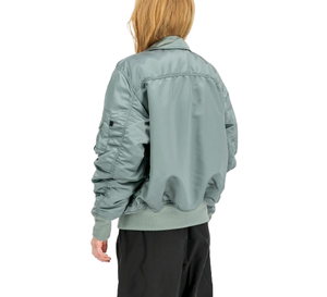 Veste bomber d'hiver en nylon épais de haute qualité, personnalisée, style streetwear, imprimée, pour homme. - Product Image 6