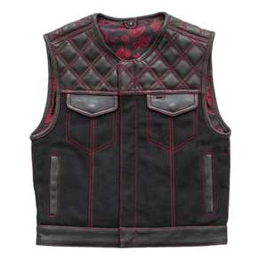 2026 New Custom Racing Jersey Motorbike Leather Vest Men Waterproof Windproof Plus Size Protective Safety Vest Made in Pakistan - Product Image 1