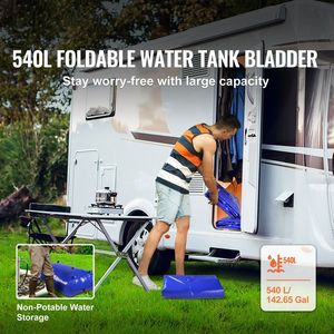 Serbatoio d'Acqua Pieghevole in PVC Blu 1000D da 540L/142,7 Galloni per Camper, Grande Capacità - Product Image 3