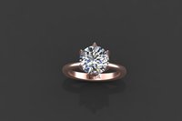 Cincin Wanita Premium Emas Perak Potongan Bulat 1.92 CTS Moissanite CVD Batu Berwarna CZ EGL VVS2 D VS1 Perhiasan