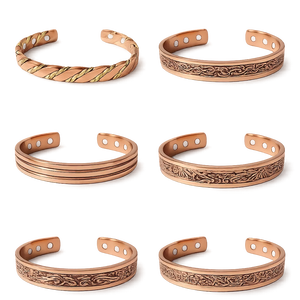 Antique Creations Promotional Natural <b>Healing</b> Luxury Ayurvedic Copper <b>Bracelet</b> for Men Women Handmade Hammered Design - Product Image 1
