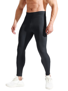 เลกกิ้งผู้ชายผ้าสแปนเด็กซ์ยืดหยุ่น 87% โพลีเอสเตอร์ 13% รุ่นล่าสุด เหมาะสำหรับวิ่ง ออกกำลังกาย โยคะ - Product Image 5