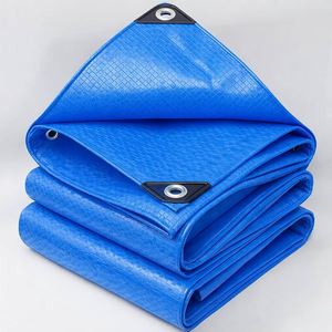 Strong Heavy Duty Waterproof Tarpaulin Cover with Reinforced Grommets UV Resistant Outdoor <b>Tarp</b> for Camping Garden Truck Trailer - Product Image 5