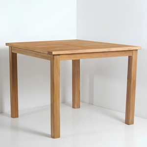 Mesa de Comedor de Teca Sólida de Grado Comercial para Exteriores con Tablero de Listones, Personalizada en Jepara, Indonesia, para Suministro al por Mayor a Hoteles y Resorts - Product Image 1