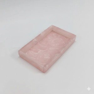 Elegant Epoxy Resin Serving Storage Tray Glossy Finished Jewelry Organizer Bathroom Counter Tray <b>Coffee</b> <b>Table</b> Gift Item Vanity - Product Image 1