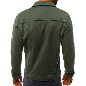 Veste en jean pour homme OEM, veste décontractée pour homme, veste d'automne, veste en jean à boutons, veste en jean oversize pour homme - Product Image 4