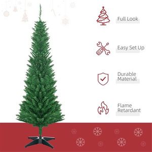 Albero di Natale Artificiale Realistico Innevato da 1,5 m - 300 cm, in PVC di Alta Qualità, Pieghevole per Decorazioni Domestiche ed Esterne - Product Image 1