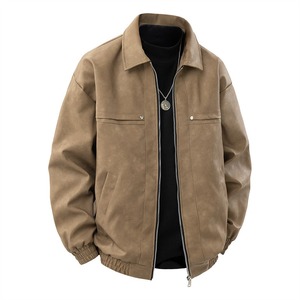 Leather fashion jacket men Best OEM manufacturer New style fashion premium Custom leather outerwear - Product Image 4