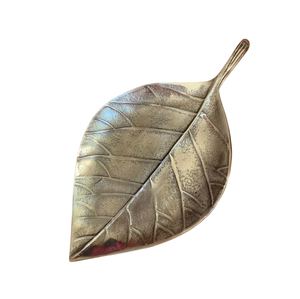 Cast Aluminum Serving Dish Leaf Shape Home Wedding Hotels Tabletop <b>Dinnerware</b> Fruit Salad Snacks Serving Dishes - Product Image 1