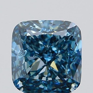 2.55ct <b>Cushion</b> Cut Lab Grown Diamond Fancy Vivid Blue VS1 IGI Certified CVD Loose Diamond Wholesale for Jewelry Making - Product Image 1