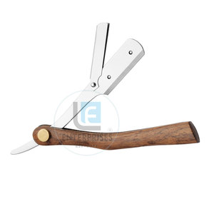Oem Service Latest Design Stainless Steel Wood Straight Shaving Razors Light Weight Reusable Durable High Quality Hot Sale - Product Image 2