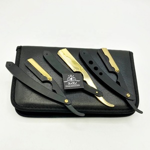 Navaja de Afeitar Profesional de Acero Inoxidable de Una Sola Hoja, Plegable, Herramienta de Barbería, No Desechable, para el Cabello, Cejas y Barba de Hombre - Product Image 3